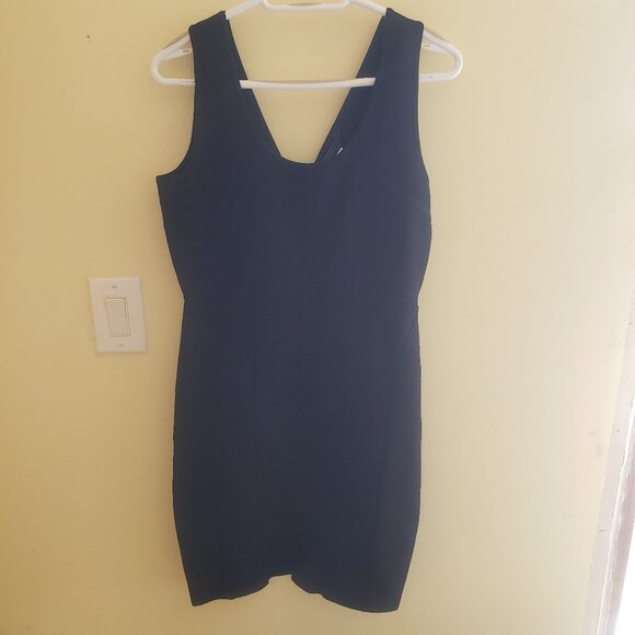 BCBG Maxazria Black Bodycon Dress Size L - Picture 1 of 6